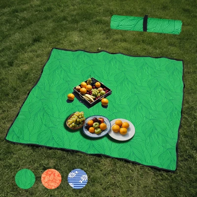 Heavy-Duty 480lbs Folding Wagon Cart With Bonus Picnic Mat - All-Terrain Beach Wheels, Drink Holders, Brakes & Side Pocket Green Line 3 Heavy-Duty 480lbs Folding Wagon Cart With Bonus Picnic Mat - All-Terrain Beach Wheels, Drink Holders, Brakes & Side Pocket Green Line - Image 3