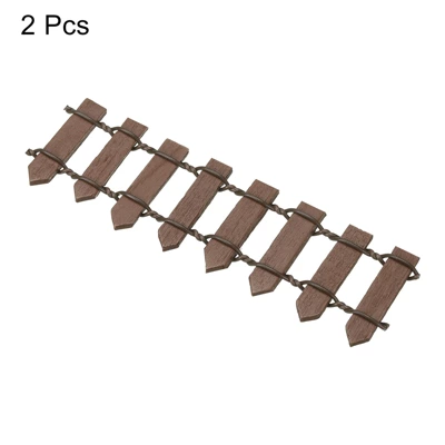 Unique Bargains Decorative Miniature Garden DIY Mini Ornament Picket Fence 2 Unique Bargains Decorative Miniature Garden DIY Mini Ornament Picket Fence - Image 2
