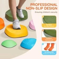 VEVOR Balance Stepping Stones For Kids, 6 PCS, Up To 220 Lbs, Non-Slip Toddlers Sensory Stepping Stones, Toys For Children Aged 3 4 5 6 7 8+ 11 VEVOR Balance Stepping Stones For Kids, 6 PCS, Up To 220 Lbs, Non-Slip Toddlers Sensory Stepping Stones, Toys For Children Aged 3 4 5 6 7 8+ -D'Eco Store GUEST a1f9fee7 ed9f 4380 b46b 3ef2f6ec0369