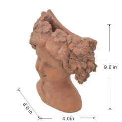 Gulches 11 Inch Gray Greek - Style Cement Head Planter For Indoor & Outdoor Garden Decor 15 Gulches 11 Inch Gray Greek - Style Cement Head Planter For Indoor & Outdoor Garden Decor -D'Eco Store GUEST a54eeb3c 7b9c 418c 9702 7c4f7bdad99a