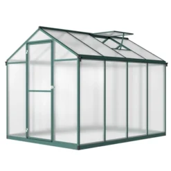 Heavy-Duty Greenhouse Aluminum Walk-In Greenhouse With Adjustable Ventilation And Lockable Door For Vegetables Herbs And Outdoor Plants Green 19 Heavy-Duty Greenhouse Aluminum Walk-In Greenhouse With Adjustable Ventilation And Lockable Door For Vegetables Herbs And Outdoor Plants Green -D'Eco Store GUEST a9fa982e 410d 4ea9 923c d3dccebb0186