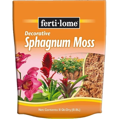 Fertilome Decorative Sphagnum Moss, 8qt 1 Fertilome Decorative Sphagnum Moss, 8qt