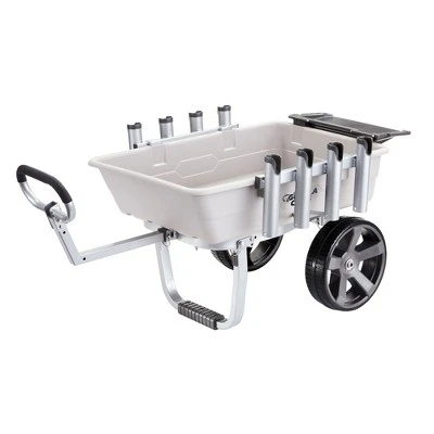 Gorilla Carts Poly Fish & Marine Cart, 5 Cu Ft Capacity, 200 Lb Load Rating – Aluminum Frame, 13” All-Terrain Tires, 8 Rod Holders, Foldable Bait Tray 6 Gorilla Carts Poly Fish & Marine Cart, 5 Cu Ft Capacity, 200 Lb Load Rating – Aluminum Frame, 13” All-Terrain Tires, 8 Rod Holders, Foldable Bait Tray - Image 6