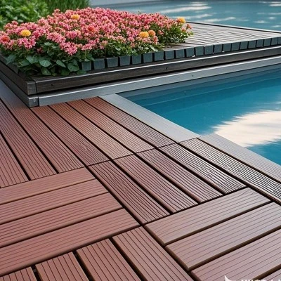 12"x12" Square Plastic Interlocking Deck Tiles,44 Pack Patio Deck Tiles, Outdoor And Indoor Patio Decking Tiles For Poolside Balcony Backyard 3 12"x12" Square Plastic Interlocking Deck Tiles,44 Pack Patio Deck Tiles, Outdoor And Indoor Patio Decking Tiles For Poolside Balcony Backyard - Image 3