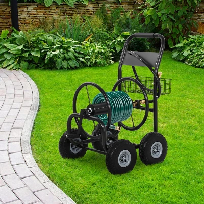 FDW Hose Reel Hold Up To 300 Ft Heavy Duty Garden Hose Reel For Garden Lawn Yard 1 FDW Hose Reel Hold Up To 300 Ft Heavy Duty Garden Hose Reel For Garden Lawn Yard