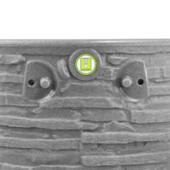 Good Ideas Impressions Riverwalk 50-Gallon Faux Slate Surface Dual Spigot Locations Rain Barrel W/2 Brass Spigots & Screen, Dark Granite -D'Eco Store GUEST b0c7f992 e544 43e4 87a4 651b8af93332