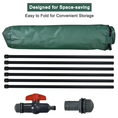 Costway 53 Gallon Portable Rain Barrel Water Collector Collapsible Tank W/Spigot Filter 8 Costway 53 Gallon Portable Rain Barrel Water Collector Collapsible Tank W/Spigot Filter - Image 8