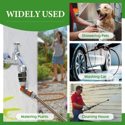 INFURNIC Hose Valves And Connectors Quick Connect Hose Fittings Male/Female Set, 3/4 Inch Aluminum Garden Hose Fitting Water Hose Connector (8 Set) 3 INFURNIC Hose Valves And Connectors Quick Connect Hose Fittings Male/Female Set, 3/4 Inch Aluminum Garden Hose Fitting Water Hose Connector (8 Set) - Image 3