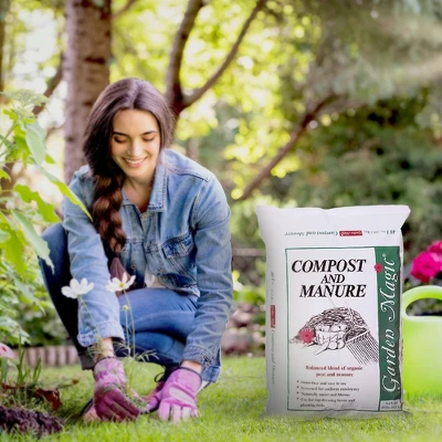 Michigan Peat 40 Pound Garden Magic Compost And Manure With Odor Free Blend And Naturally Moist And Fibrous For Lawn And Garden, 3 Pack 3 Michigan Peat 40 Pound Garden Magic Compost And Manure With Odor Free Blend And Naturally Moist And Fibrous For Lawn And Garden, 3 Pack - Image 3