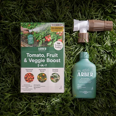 Arber Organic Fruit And Veggie 3-in-1 Boost And Ready To Spray Care Fertilizer 8oz 2 Arber Organic Fruit And Veggie 3-in-1 Boost And Ready To Spray Care Fertilizer 8oz - Image 2