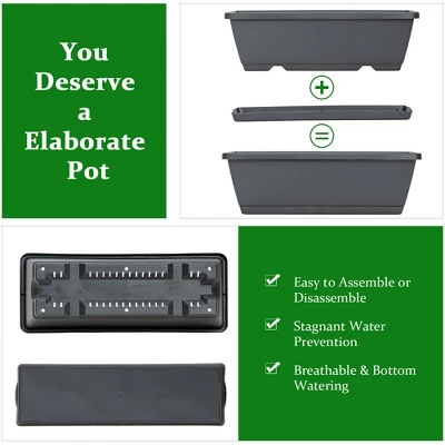 Costway 4 FT Vertical Raised Garden Bed 5-Tier Planter Box For Patio Balcony Flower Herb 6 Costway 4 FT Vertical Raised Garden Bed 5-Tier Planter Box For Patio Balcony Flower Herb - Image 6