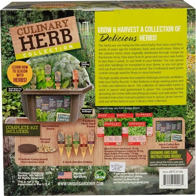 Unique Gardener: Culinary Herb Kit - Grow 5 Herbs In A DIY Biosphere Terrarium 2 Unique Gardener: Culinary Herb Kit - Grow 5 Herbs In A DIY Biosphere Terrarium - Image 2