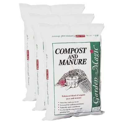 Michigan Peat 40 Pound Garden Magic Compost And Manure With Odor Free Blend And Naturally Moist And Fibrous For Lawn And Garden, 3 Pack 6 Michigan Peat 40 Pound Garden Magic Compost And Manure With Odor Free Blend And Naturally Moist And Fibrous For Lawn And Garden, 3 Pack - Image 6