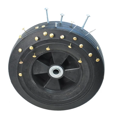 FURNIinspire Wheelbarrows And Lawn Carts Solid Wheels Tools Cart Wagon Cart, Metal Lawn Cart For Picnic, Shopping, Black, 37“*19"*45" 3 FURNIinspire Wheelbarrows And Lawn Carts Solid Wheels Tools Cart Wagon Cart, Metal Lawn Cart For Picnic, Shopping, Black, 37“*19"*45" - Image 3