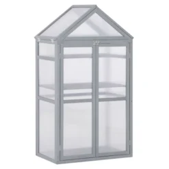 Outsunny 32" X 19" X 54" Garden Wood Cold Frame Greenhouse Flower Planter With Adjustable Shelves, Double Doors 17 Outsunny 32" X 19" X 54" Garden Wood Cold Frame Greenhouse Flower Planter With Adjustable Shelves, Double Doors -D'Eco Store GUEST b69e4942 0f38 4d86 915d 32a1e294c5ec