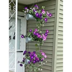 Gardener's Supply Company Galvanized Triple Hanging Planter | 3 Tier Sturdy Metal Rustic Farmhouse Decorative Wall Planters For Indoor & Outdoor -D'Eco Store GUEST bc2fd825 5915 44e8 b6d5 8c2ddfd2f7ba