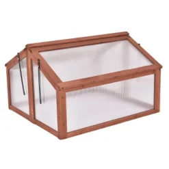 Costway Double Box Garden Wooden Green House Cold Frame Raised Plants Bed Protection 10 Costway Double Box Garden Wooden Green House Cold Frame Raised Plants Bed Protection -D'Eco Store GUEST bcfbf188 ebb2 40c3 8e6a adbe2a445e22