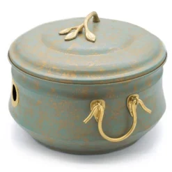 Steel Sedona Hose Pot With Lid - Green - Good Directions -D'Eco Store GUEST c1c4d6e1 3ead 4227 a682 811ab1303d27