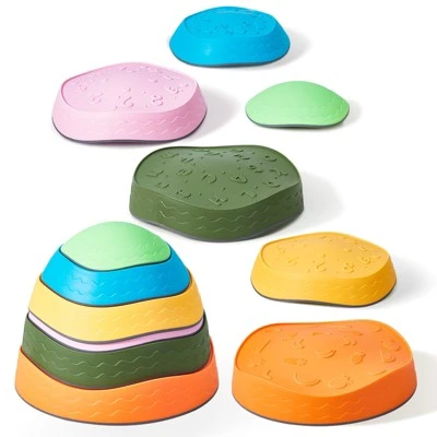 VEVOR Balance Stepping Stones For Kids, 6 PCS, Up To 220 Lbs, Non-Slip Toddlers Sensory Stepping Stones, Toys For Children Aged 3 4 5 6 7 8+ 8 VEVOR Balance Stepping Stones For Kids, 6 PCS, Up To 220 Lbs, Non-Slip Toddlers Sensory Stepping Stones, Toys For Children Aged 3 4 5 6 7 8+ - Image 8