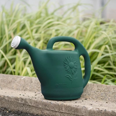 Novelty Classic Plastic Watering Can, Green, 2 Gallon 2 Novelty Classic Plastic Watering Can, Green, 2 Gallon - Image 2