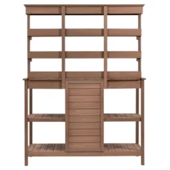 Whisen Outdoor Farmhouse Wooden Potting Bench Table, Garden Workstation With Drawers, Cabinet And Open Shelves 21 Whisen Outdoor Farmhouse Wooden Potting Bench Table, Garden Workstation With Drawers, Cabinet And Open Shelves -D'Eco Store GUEST c5ef4f03 54b3 4a81 8c6c 270623eab781