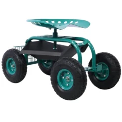DOMETOUR Rolling Garden Scooter Garden Cart Seat With Wheels And Tool Tray, 360 Swivel Seat, Green--refurbished -D'Eco Store GUEST c7e1c4b8 56b0 4431 ba03 9d262e24ab8a