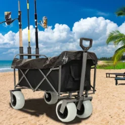 Fishing Cart W/ Rod Holders ,Beach Wagon With Big Wheels For Sand 500lbs Capacity - All Terrain Steel Frame Utility Cart W/ 9" Pneumatic Tires, Strap 18 Fishing Cart W/ Rod Holders ,Beach Wagon With Big Wheels For Sand 500lbs Capacity - All Terrain Steel Frame Utility Cart W/ 9" Pneumatic Tires, Strap -D'Eco Store GUEST c821265b 9c47 4ddc b90b 3af28b9a05c4