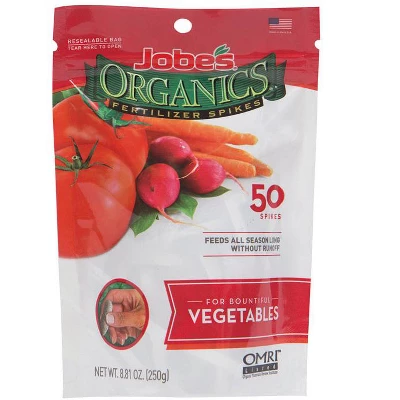 Jobe's Organic Spikes Vegetables Root Feeder 8.81 Oz 1 Jobe's Organic Spikes Vegetables Root Feeder 8.81 Oz