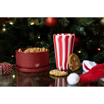 Silipint: Silicone 16 Oz Pint Glass Set, 2 Pack Peppermint & Poinsettia 4 Silipint: Silicone 16 Oz Pint Glass Set, 2 Pack Peppermint & Poinsettia - Image 4