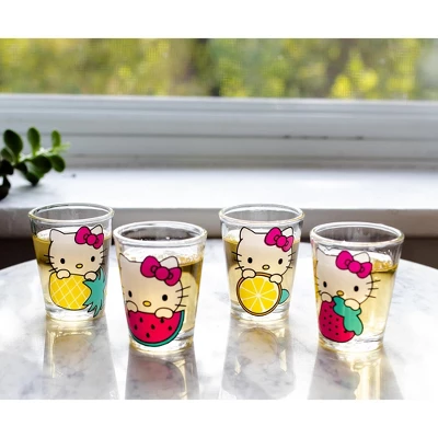 Hello Kitty 4 Piece 1.5oz Mini Glass Set 5 Hello Kitty 4 Piece 1.5oz Mini Glass Set - Image 5