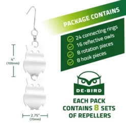 De-Bird Reflective Bird Repellent Scare Owl, Easy To Install Decorative Reflective Bird Deterrents For Outside, 8-Pack 9 De-Bird Reflective Bird Repellent Scare Owl, Easy To Install Decorative Reflective Bird Deterrents For Outside, 8-Pack -D'Eco Store GUEST ca0cb7fa 8edc 42e4 b2f7 7f34e43b4b43