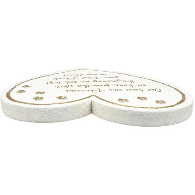 Pavilion Gift Company - Pawprints - 11" Heart Garden Stone - Stepping Stones And Pathways 5 Pavilion Gift Company - Pawprints - 11" Heart Garden Stone - Stepping Stones And Pathways - Image 5