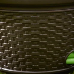 Suncast Plastic Wicker Garden Watering Hose Caddy Outdoor Storage Hideaway Holder Pot For 100 Foot Long Hoses With 4 Drain Holes, Java (3 Pack) -D'Eco Store GUEST cbfb66dd f08f 4388 8dd4 643cbbba7bf1