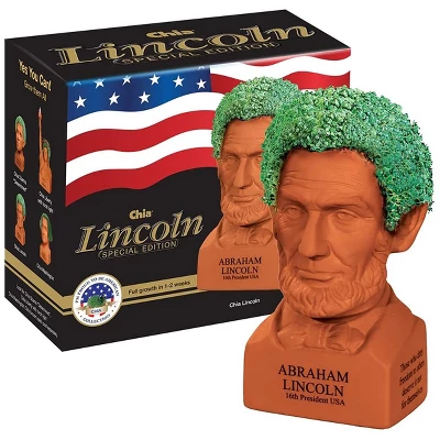 Joseph Enterprises, Inc Abraham Lincoln Chia Pet Decorative Pottery Planter 1 Joseph Enterprises, Inc Abraham Lincoln Chia Pet Decorative Pottery Planter