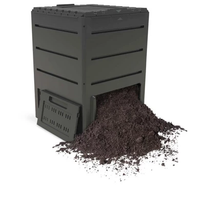 Gardeners Supply Company Deluxe Pyramid Composter II | Easy To Use Outdoor Compost Piles Bin With Rain Collecting Lid & Side Vents For Good Aeration | 1 Gardeners Supply Company Deluxe Pyramid Composter II | Easy To Use Outdoor Compost Piles Bin With Rain Collecting Lid & Side Vents For Good Aeration |