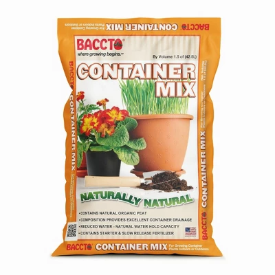 Michigan Peat Company BACCTO Container Mix, Indoor Outdoor Blend With Organic Peat, Starter & Nutrients For 6 Inch Or Larger Planters, 1.5 Cubic Feet 6 Michigan Peat Company BACCTO Container Mix, Indoor Outdoor Blend With Organic Peat, Starter & Nutrients For 6 Inch Or Larger Planters, 1.5 Cubic Feet - Image 6