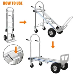 Folding Hand Truck,3-in-1 Aluminum Dolly Cart With Wheels,770 LBS Capacity Heavy Duty Hand Trucks For Transport And Moving 8 Folding Hand Truck,3-in-1 Aluminum Dolly Cart With Wheels,770 LBS Capacity Heavy Duty Hand Trucks For Transport And Moving -D'Eco Store GUEST d0fbe376 6564 4ea9 824a 3c4fca9ad380