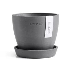 Ecopots Antwerp Mini Durable Modern Round Indoor/Outdoor Recycled-Based Composite Flower Pot Planter 19 Ecopots Antwerp Mini Durable Modern Round Indoor/Outdoor Recycled-Based Composite Flower Pot Planter -D'Eco Store GUEST d20013a4 189c 4a9e bdbe 8ed4aa5ffd20