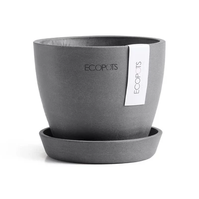 Ecopots Antwerp Mini Durable Modern Round Indoor/Outdoor Recycled-Based Composite Flower Pot Planter 9 Ecopots Antwerp Mini Durable Modern Round Indoor/Outdoor Recycled-Based Composite Flower Pot Planter - Image 9