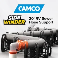Camco Sidewinder RV Sewer Drainage Hose Support, 20-Foot Telescoping & Foldable Hose Holder, Camping Accessory For Trailer And Camper -D'Eco Store GUEST d2754400 de78 4bbb b1be c21e5d158dcc