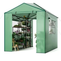 Portable Greenhouse For Indoor & Outdoor Plants, 6x8ft Durable PE Cover Pop-Up Green House Kit 17 Portable Greenhouse For Indoor & Outdoor Plants, 6x8ft Durable PE Cover Pop-Up Green House Kit -D'Eco Store GUEST d279ec1d 67e3 43af 9f01 656ecbbd5288