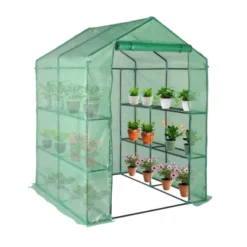 Walk-in Greenhouse For Outdoors, 58"x58"x75" Plant House With 8-Tier Grid Shelves For Seed Starting & Potted Plants 25 Walk-in Greenhouse For Outdoors, 58"x58"x75" Plant House With 8-Tier Grid Shelves For Seed Starting & Potted Plants -D'Eco Store GUEST d71b9a3a 2b31 472b b5b5 84d6ecc534e7