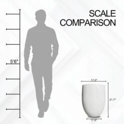 Rosemead Home & Garden, Inc. Concrete Outdoor Planter Pot White 17"x17" 18 Rosemead Home & Garden, Inc. Concrete Outdoor Planter Pot White 17"x17" -D'Eco Store GUEST d7a76f7e 4a6f 418a 8d58 e90c59eb505e