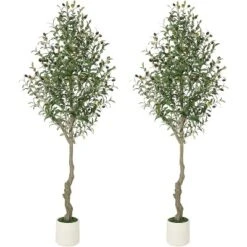 Faux Olive Tree With Moss And Planter Pot, Realistic Olive & Leaves Artificial Tree Tall Plants For Home Yard Office Decor Indoor Outdoor 22 Faux Olive Tree With Moss And Planter Pot, Realistic Olive & Leaves Artificial Tree Tall Plants For Home Yard Office Decor Indoor Outdoor -D'Eco Store GUEST dabaa320 9bff 4729 9d3f b1197a5723b8