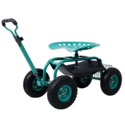 DOMETOUR Rolling Garden Scooter Garden Cart Seat With Wheels And Tool Tray, 360 Swivel Seat, Green--refurbished -D'Eco Store GUEST db814e87 0a12 4091 9b76 47ad8f104dfe