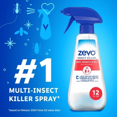 Zevo Ant, Roach, Fly Multi-Insect Trigger Spray - 12 Fl Oz/2ct 3 Zevo Ant, Roach, Fly Multi-Insect Trigger Spray - 12 Fl Oz/2ct - Image 3