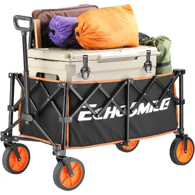 MaseiKar Collapsible Foldable Wagon With 300lbs Weight Cart Heavy Duty Folding Beach Wagon Cart With Wheels And Adjustable Handle For Camping, Garden 8 MaseiKar Collapsible Foldable Wagon With 300lbs Weight Cart Heavy Duty Folding Beach Wagon Cart With Wheels And Adjustable Handle For Camping, Garden - Image 8