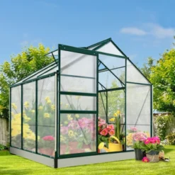 EAGLE PEAK Polycarbonate Aluminum Green House For Backyard Garden -D'Eco Store GUEST e2627e13 75a0 44d4 b0a6 5d11ebf75d5f