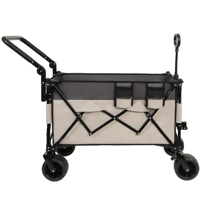 Multi-Functional Push-Pull Folding Wagon Cart With Rotating Handle & 360 All-Terrain Wheels ¨C Heavy-Duty, Adjustable Design, Large Capacity 7 Multi-Functional Push-Pull Folding Wagon Cart With Rotating Handle & 360 All-Terrain Wheels ¨C Heavy-Duty, Adjustable Design, Large Capacity - Image 7