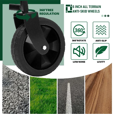 Collapsible Foldable Wagon Cart W/ Strapping System, Beach Wagon ,Utility Wagon Grocery Cart Camping Shopping Sports Gardeing Fishing Supports 225lbs 4 Collapsible Foldable Wagon Cart W/ Strapping System, Beach Wagon ,Utility Wagon Grocery Cart Camping Shopping Sports Gardeing Fishing Supports 225lbs - Image 4